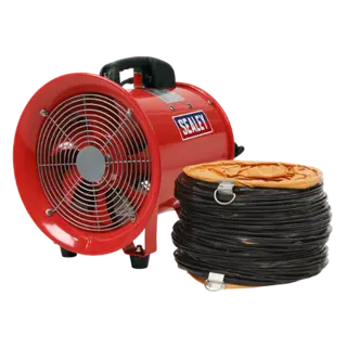 Sealey VEN250 Portable Ventilator Fan with 5m Ducting 230v