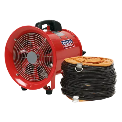 Sealey VEN250 Portable Ventilator Fan with 5m Ducting 230v