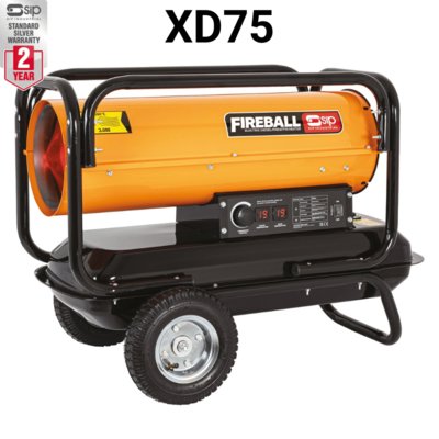 SIP Fireball XD75/XD75F Diesel/Paraffin Space Heater - 230v
