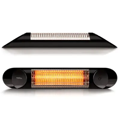 Veito Blade Mini Black 1.2kW IP55 Infrared Heater