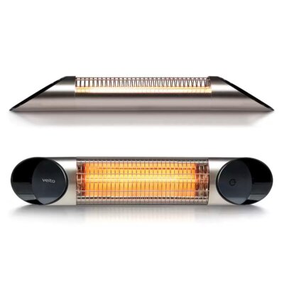 Veito Blade Mini Silver 1.2kW IP55 Infrared Heater