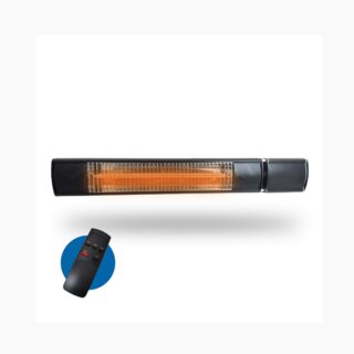 United Automation Wall Mounted 2kW Infrared Patio Heater With Remote