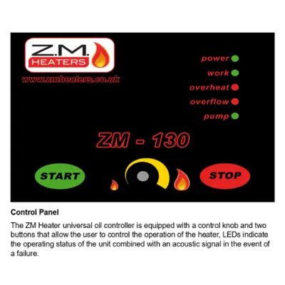 ZM130-KIT Multi-Fuel Waste Oil Cabinet Heater