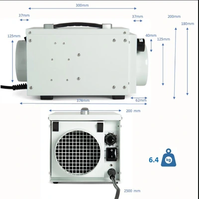 Ecor Pro DH1211 DryFan Desiccant Dehumidifier 110v