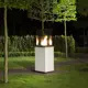 Kratki Real Flame Patio Heater - White Glass Base Panels - Manual