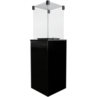 Kratki Real Flame Patio Heater - Black Glass Base Panels - Manual