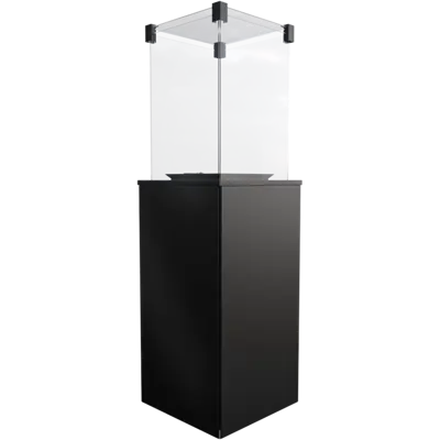 Kratki Real Flame Patio Heater - Black Steel Base Panels - Manual