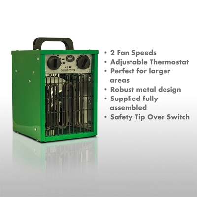 Prem-I-Air 2kW Industrial Electric Fan Heater 230v