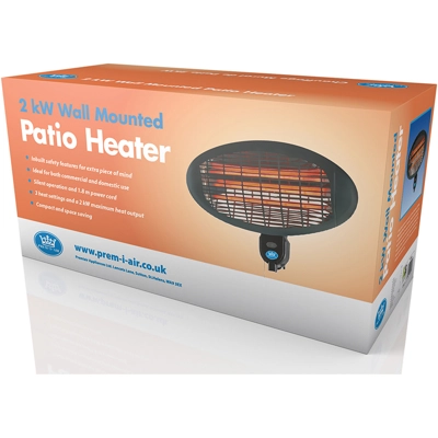 Prem-I-Air 2kW Wall Mount Patio Heater