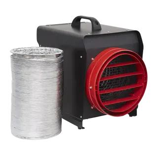 Sealey DEH10001 Industrial Fan Heater with 6m Ducting - 3 Phase