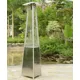 Tahiti II Real Flame Pyramid Patio Heater - Stainless Steel