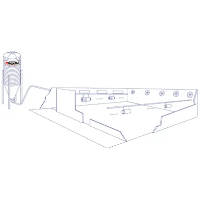 Roxell Siroc Turbo 100 Open Combustion Gas Farm Heater 230v