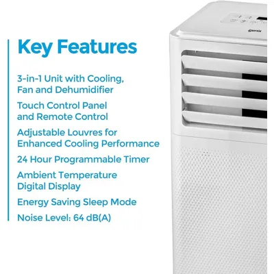 Igenix IG9909 3-in-1 9000BTU Portable Air Conditioner 230v