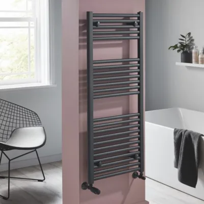 Towelrads Pisa Straight Towel Rail - Anthracite