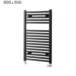 Towelrads Pisa Straight Towel Rail - Black