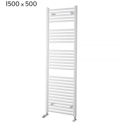 Towelrads Pisa Straight Towel Rail - White